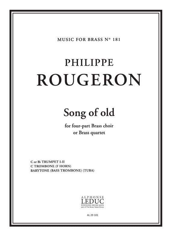 LEDUC ROUGERON PHILIPPE - SONG OF OLD
