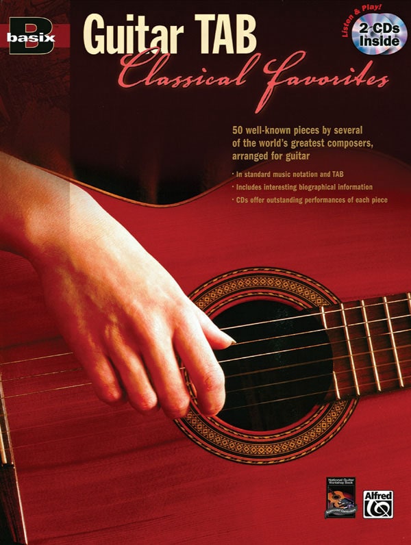 ALFRED PUBLISHING BASIX GUITAR TAB CLASSICAL FAVORITES + 2CDS - GUITAR