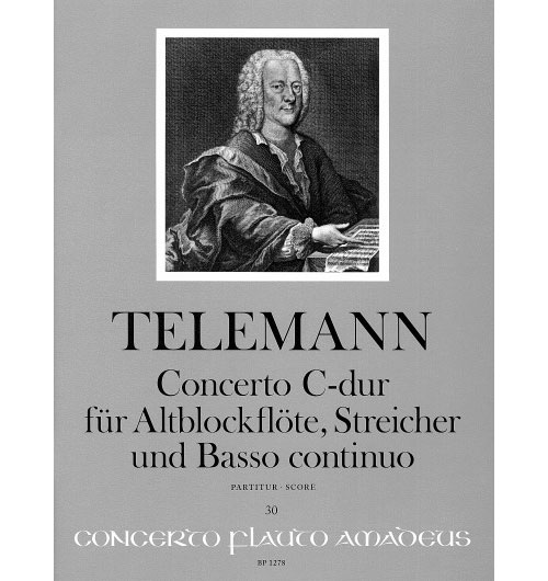 AMADEUS TELEMANN - CONCERTO C MAJOR TWV 51:C1 - SCORE