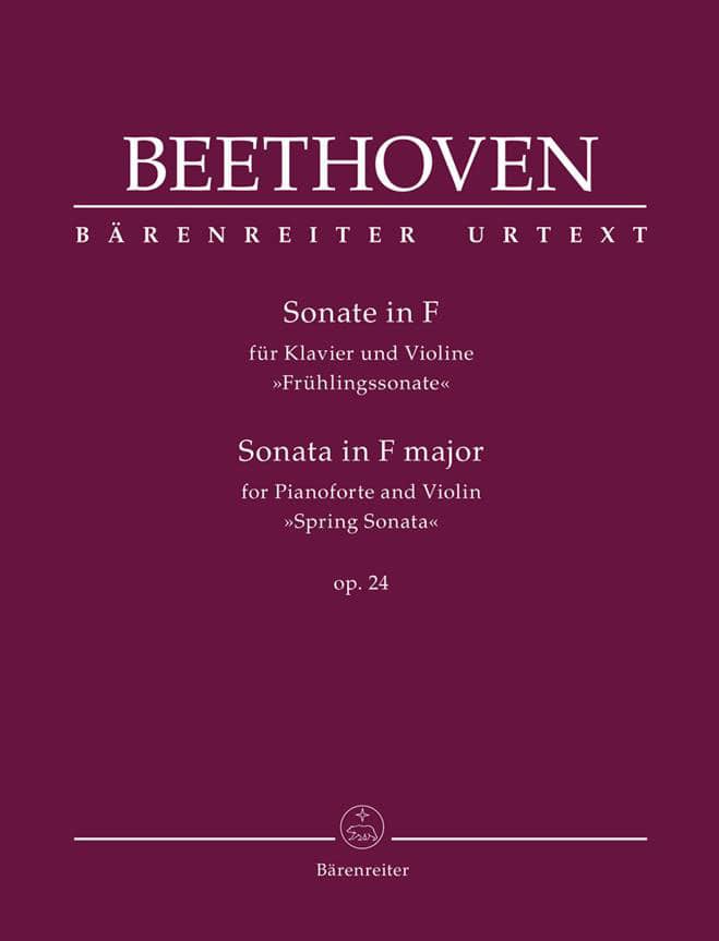 BARENREITER BEETHOVEN L.V. - SONATE POUR PIANO FORTE ET VIOLON OP. 24 PIANO ET VIOLON