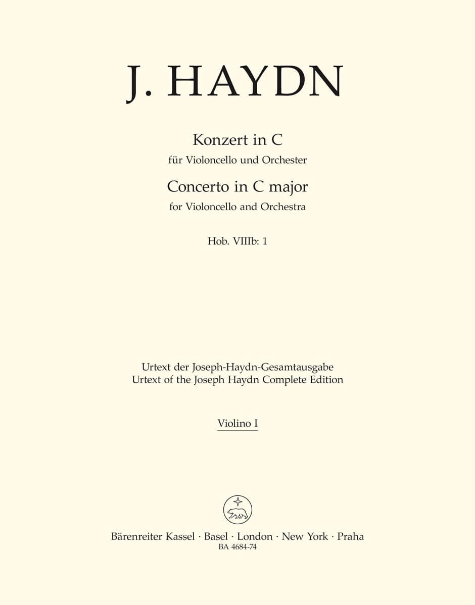 BARENREITER HAYDN JOSEPH - HAYDN J. - KONZERT IN C (VIOLON 1)