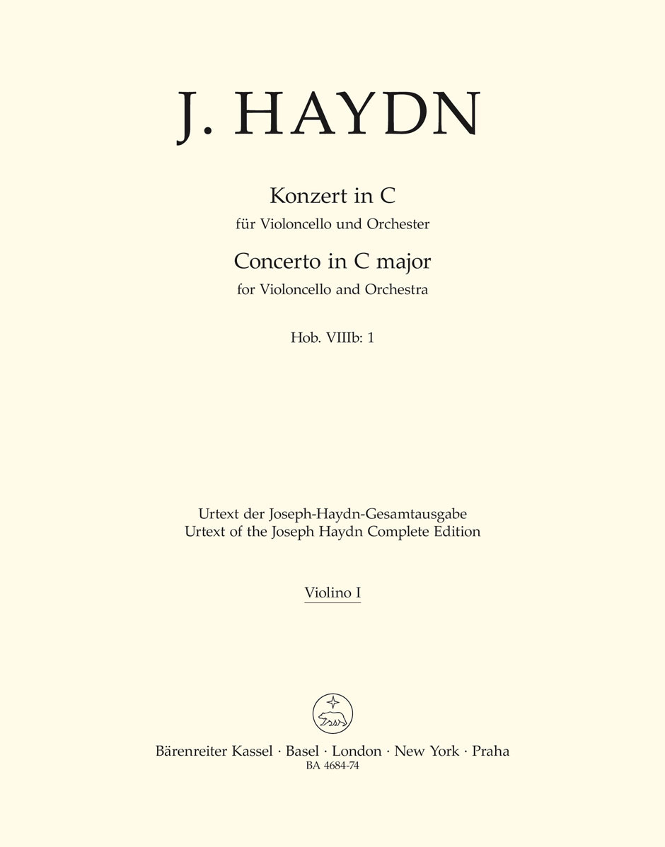 BARENREITER HAYDN J. - KONZERT IN C (VIOLON 1)