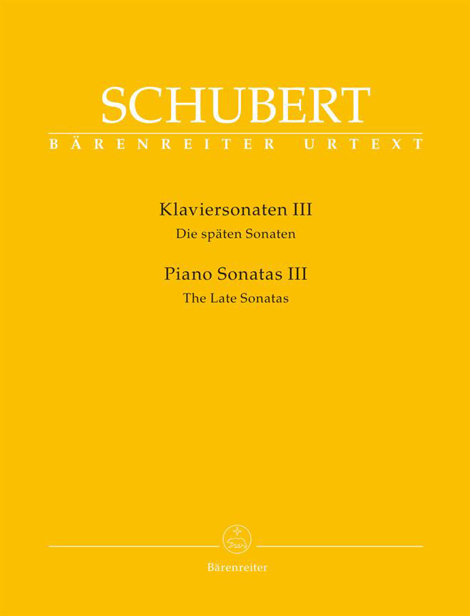 BARENREITER PIANO SONATAS III