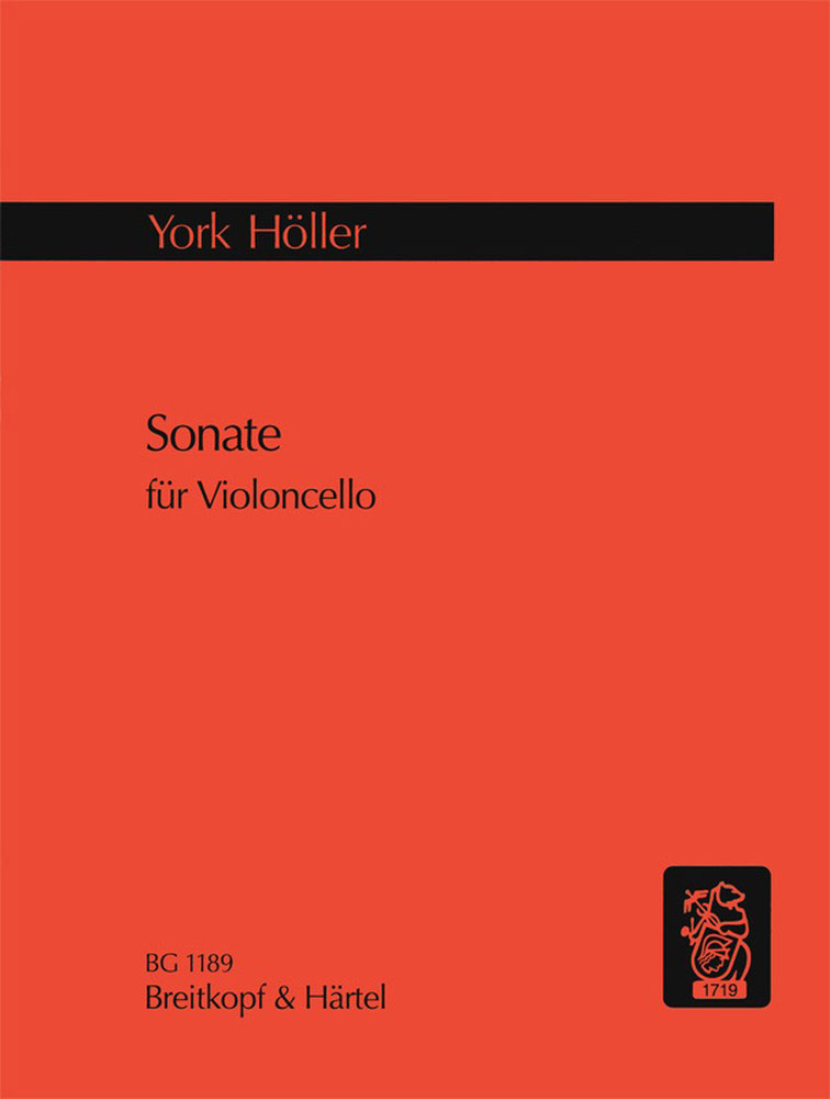 EDITION BREITKOPF Holler York - Sonate - Cello