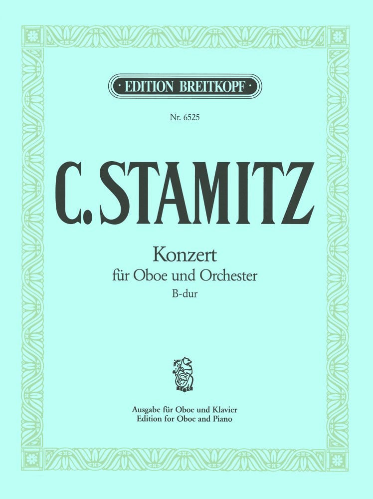 EDITION BREITKOPF STAMITZ C. - OBOENKONZERT B-DUR - HAUTBOIS, PIANO