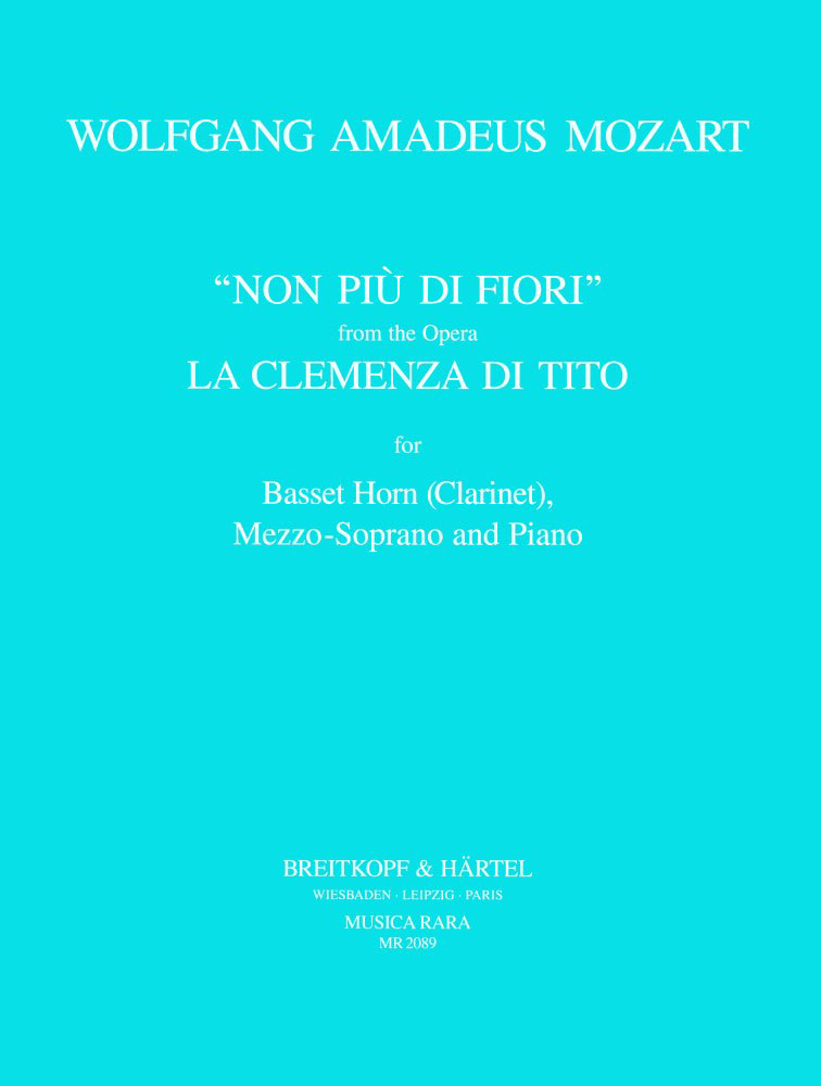 EDITION BREITKOPF MOZART W.A. - ARIE 'NON PIU DI FIORI'