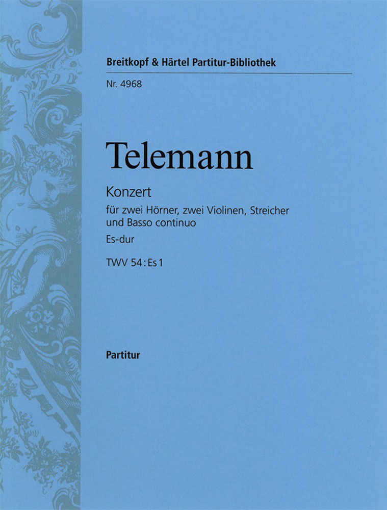 EDITION BREITKOPF TELEMANN G.P. - KONZERT ES-DUR