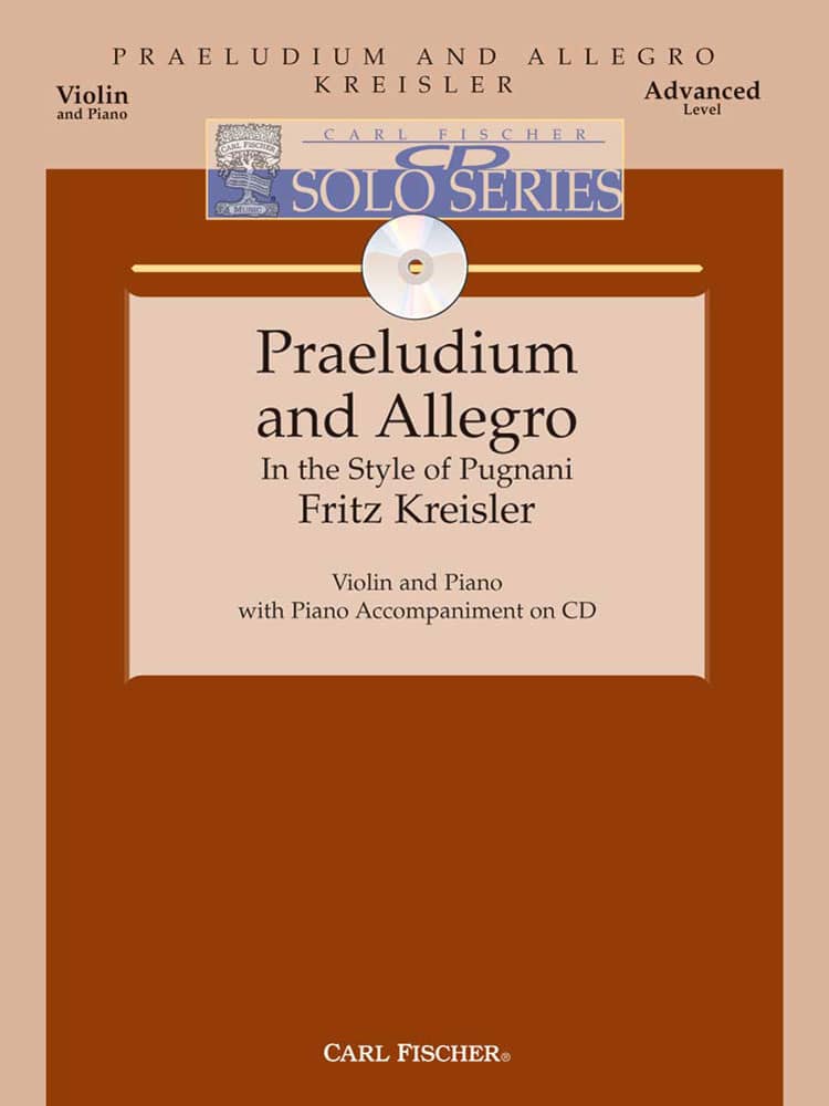 CARL FISCHER KREISLER F. - PRELUDIUM AND ALLEGRO - VIOLON ET PIANO 