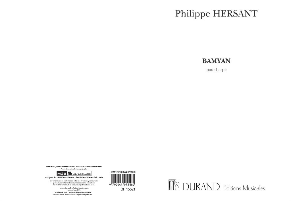 DURAND HERSANT - BAMYAN - HARPE