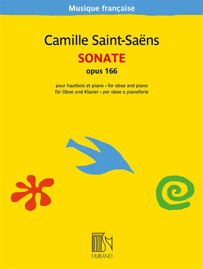 DURAND Camille SAINT-saens - Sonate Opus 166 - Hautbois et Piano