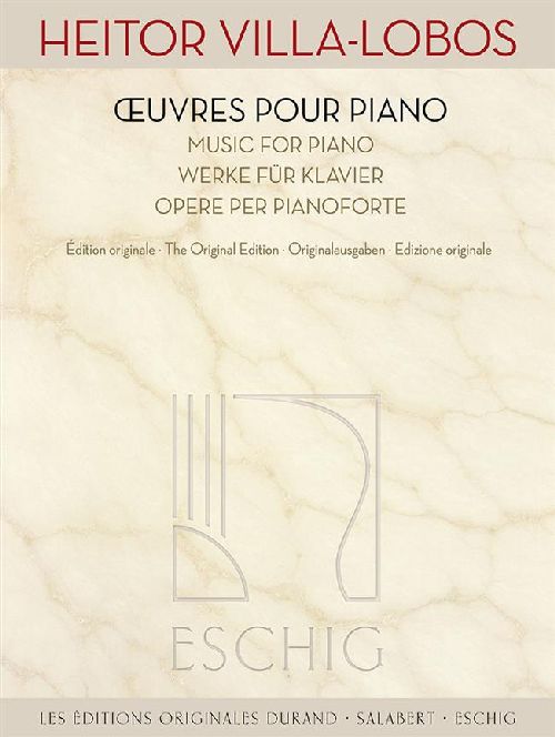 DURAND Heitor VILLA-lobos - ?uvres Pour Piano - Edition Originale