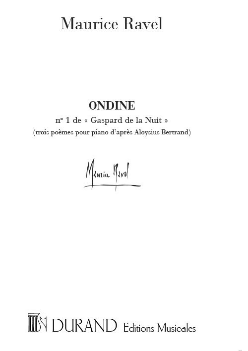DURAND RAVEL M. - ONDINE - PIANO