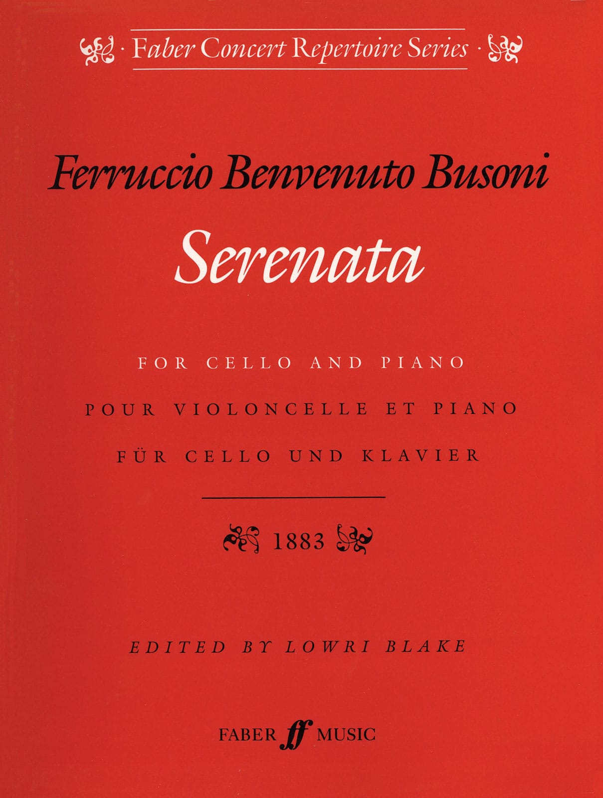 FABER MUSIC BUSONI F. - SERENATA OP.34 - CELLO AND PIANO