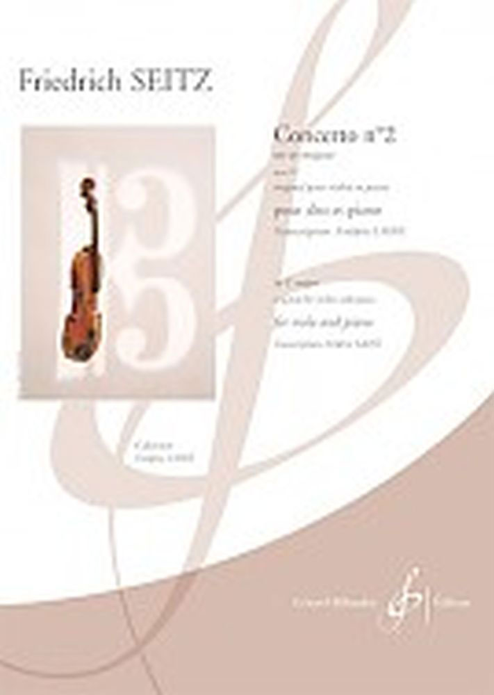 BILLAUDOT Seitz Friedrich - Concerto N°2 Op.13 Ut Majeur - Alto & Piano