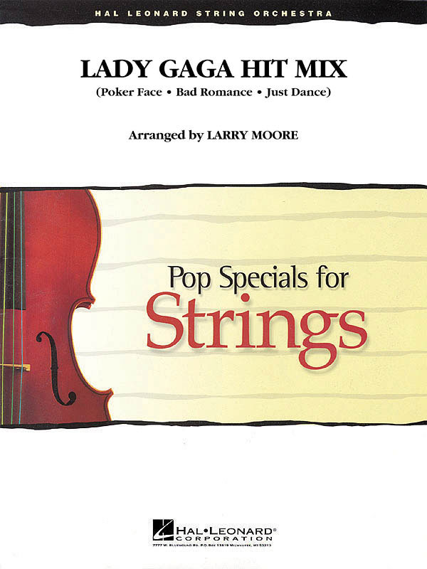 HAL LEONARD LADY GAGA - HIT MIX - ORCHESTRE 