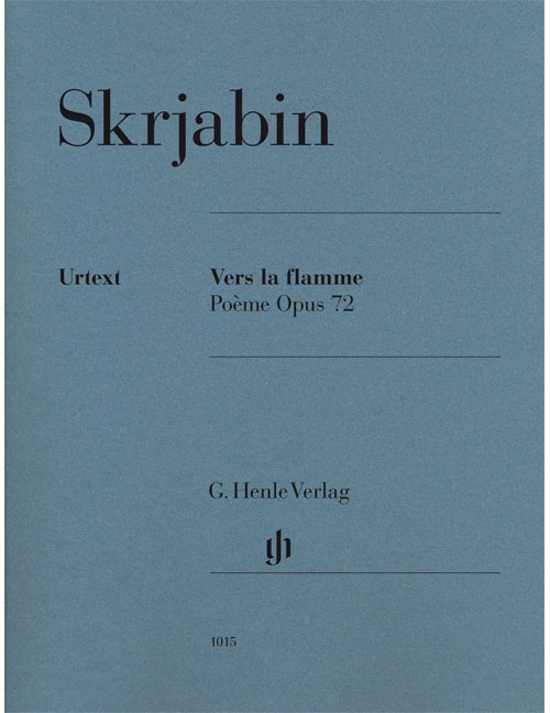 HENLE VERLAG SCRIABINE A.N. - VERS LA FLAMME OP.72 - PIANO 