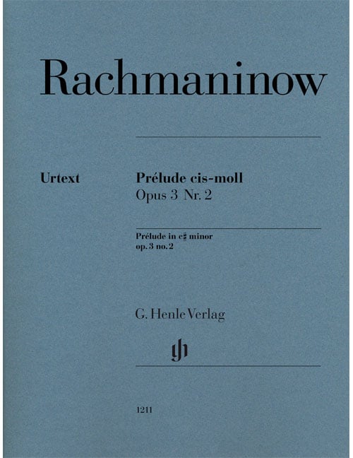 HENLE VERLAG RACHMANINOV S. - PRELUDE CIS-MOLL OP.3 N°2