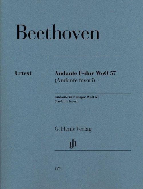 HENLE VERLAG LUDWIG VAN BEETHOVEN - ANDANTE IN F MAJOR WOO 57 (ANDANTE FAVORI) - PIANO