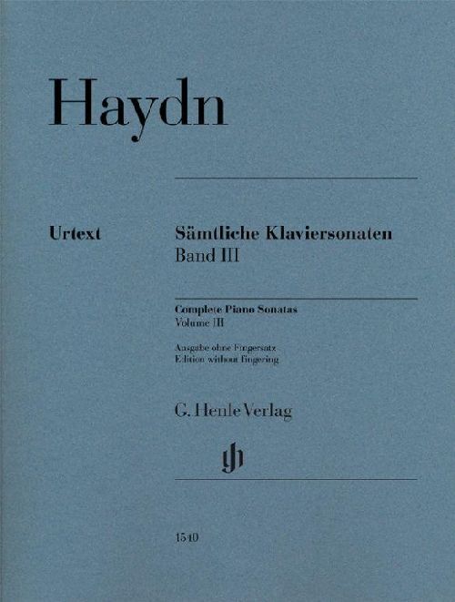HENLE VERLAG Joseph Haydn - Complete Piano Sonatas Volume III W/o FG PB. - Piano