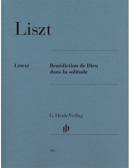 HENLE VERLAG LISZT F. - BENEDICTION DE DIEU DANS LA SOLITUDE - PIANO