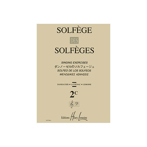LEMOINE Lavignac Albert - Solfege Des Solfeges Vol.2c Sans Accompagnement