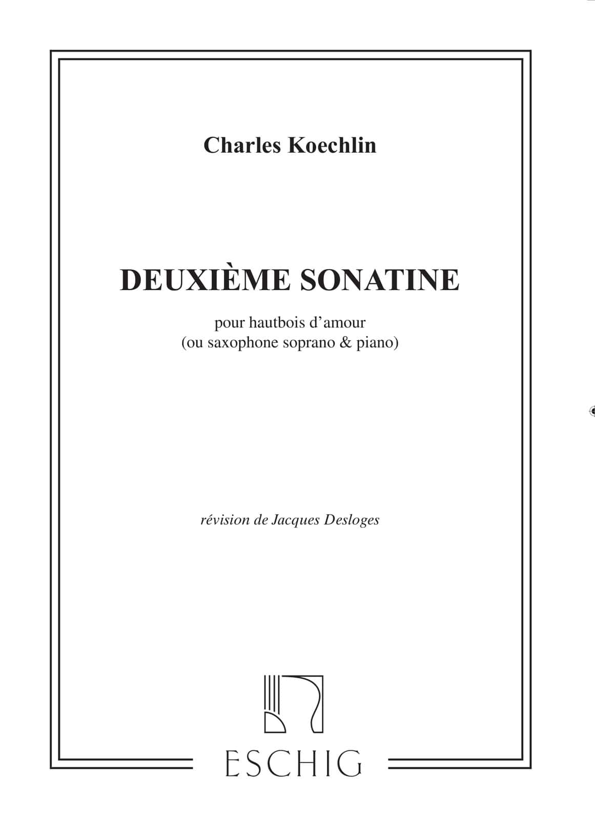 EDITION MAX ESCHIG KOECHLIN - SONATINE N 2 - PIANO