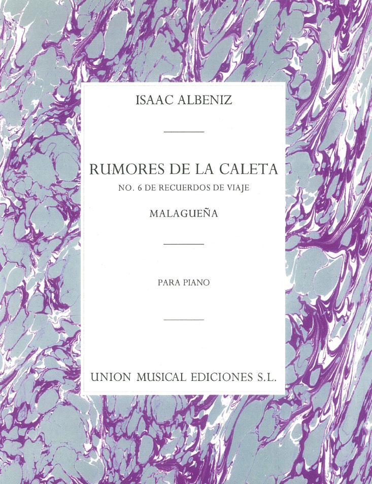 UME (UNION MUSICAL EDICIONES) ALBENIZ RUMORES DE CLTA NO6 OP71 - PIANO SOLO