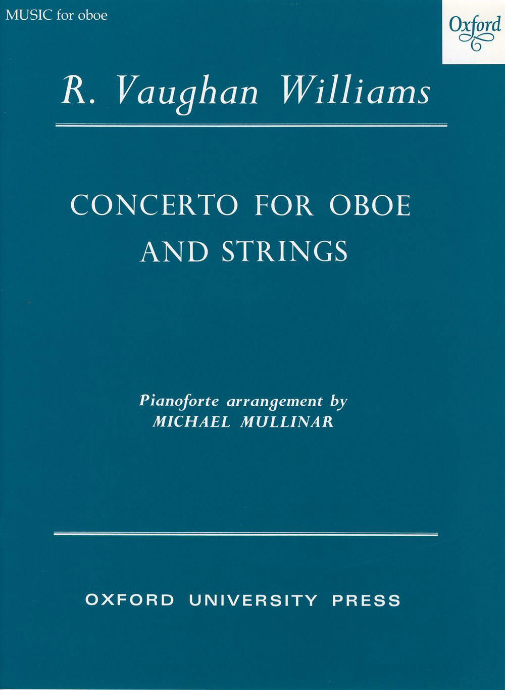OXFORD UNIVERSITY PRESS VAUGHAN WILLIAMS R. - CONCERTO FOR OBOE AND STRINGS - REDUCTION PIANO 