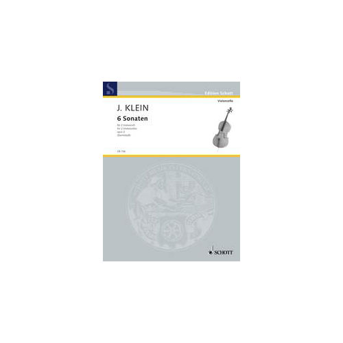 SCHOTT KLEIN J. - 6 SONATEN - 2 VIOLONCELLES