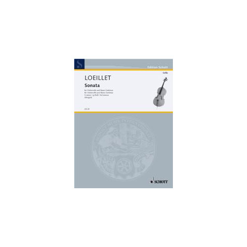 SCHOTT DE GANT LOEILLET - SONATA G MINOR - VIOLONCELLE, BASSE CONTINUE