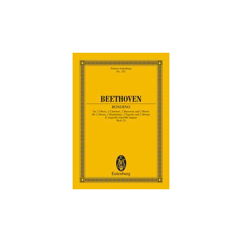 EULENBURG BEETHOVEN L.V. - RONDINO EB MAJOR OP.POSTH. WOO 25