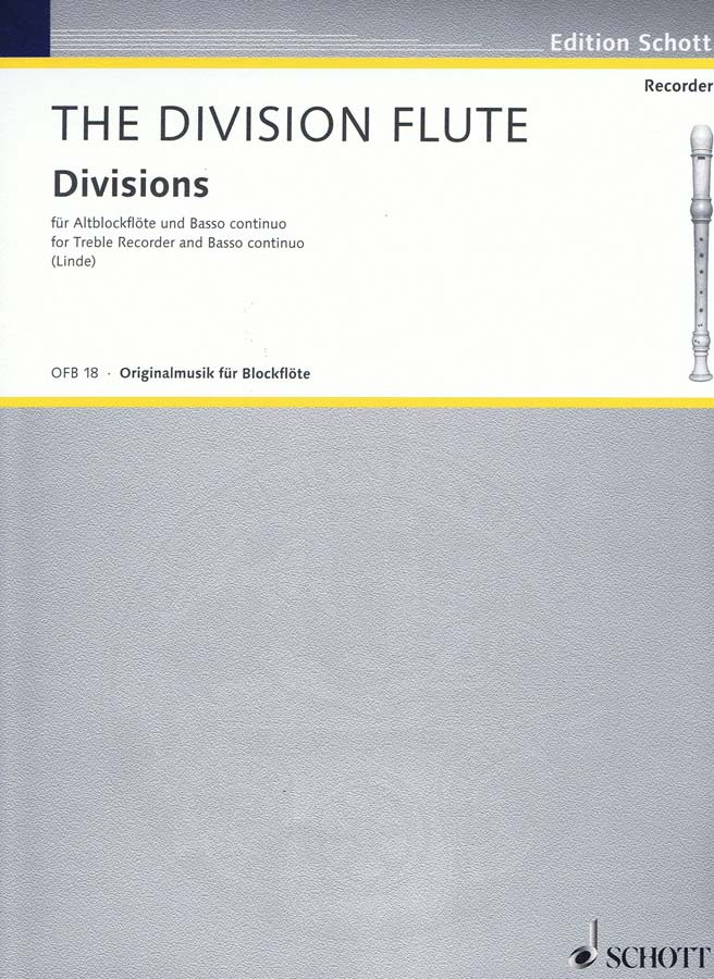 SCHOTT The Division Flute - Treble Recorder And Piano