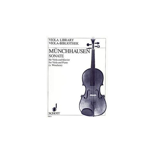SCHOTT MNCHHAUSEN AUGUST BARON VON - SONATA C MAJOR OP. 10 - VIOLA AND PIANO