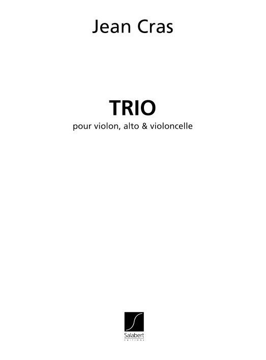 SALABERT CRAS J. - TRIO VIOLON, ALTO & VIOLONCELLE - PARTIES