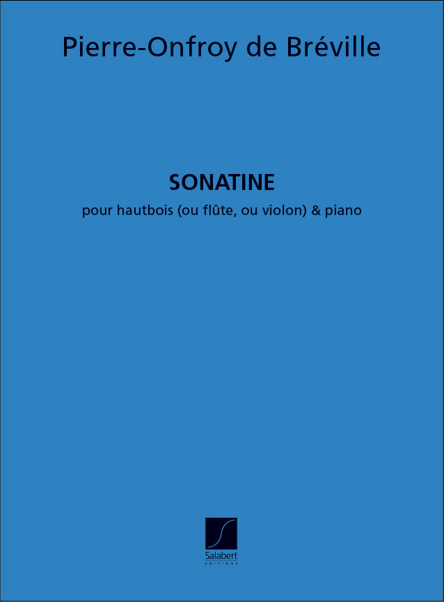 SALABERT DE BREVILLE P. - SONATINE - VIOLON ET PIANO