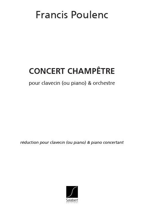 SALABERT POULENC F. - CONCERT CHAMPETRE - 2 PIANOS