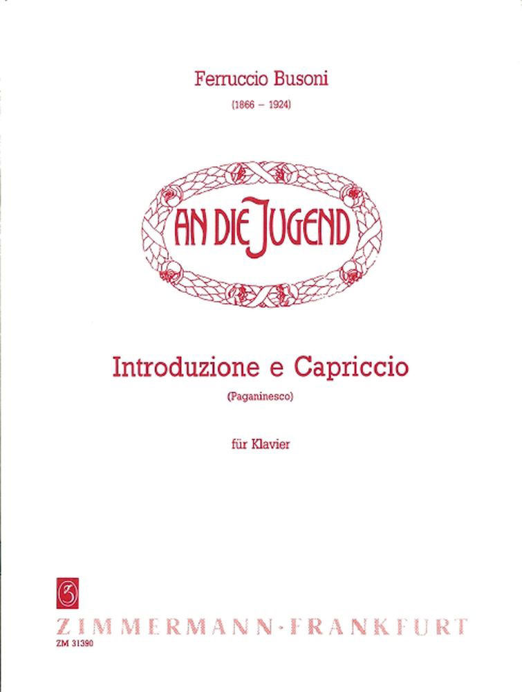 ZIMMERMANN BUSONI F. - INTRODUZIONE E CAPRICCIO - PIANO