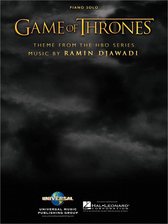 HAL LEONARD RAMIN DJAWADI - GAME OF THRONES THEME - PIANO