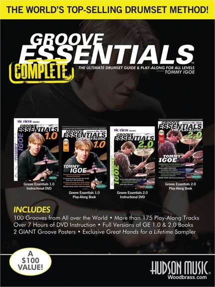 HUDSON MUSIC IGOE TOMMY - GROOVE ESSENTIALS 1.0 / 2.0 COMPLETE - BATTERIE 