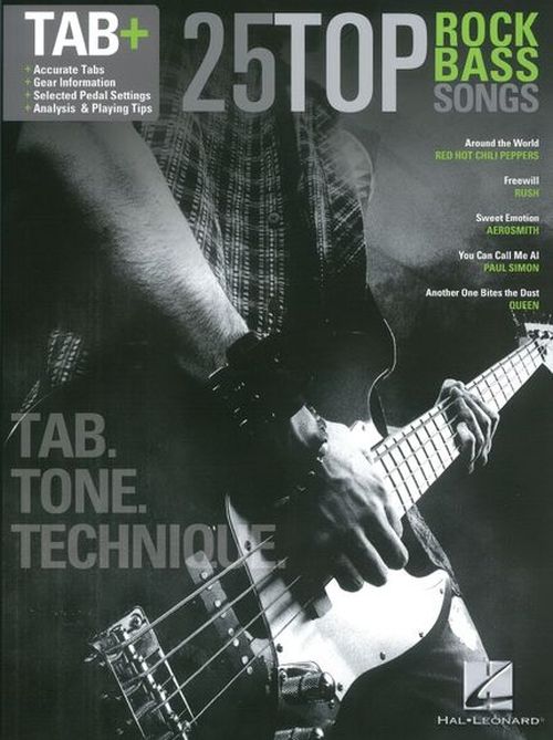 HAL LEONARD 25 TOP ROCK BASS SONGS