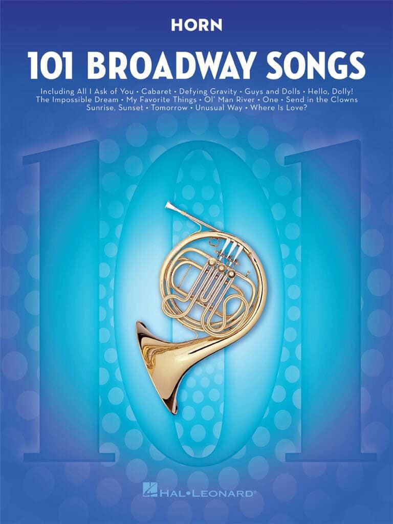 HAL LEONARD 101 BROADWAY SONGS FOR HORN