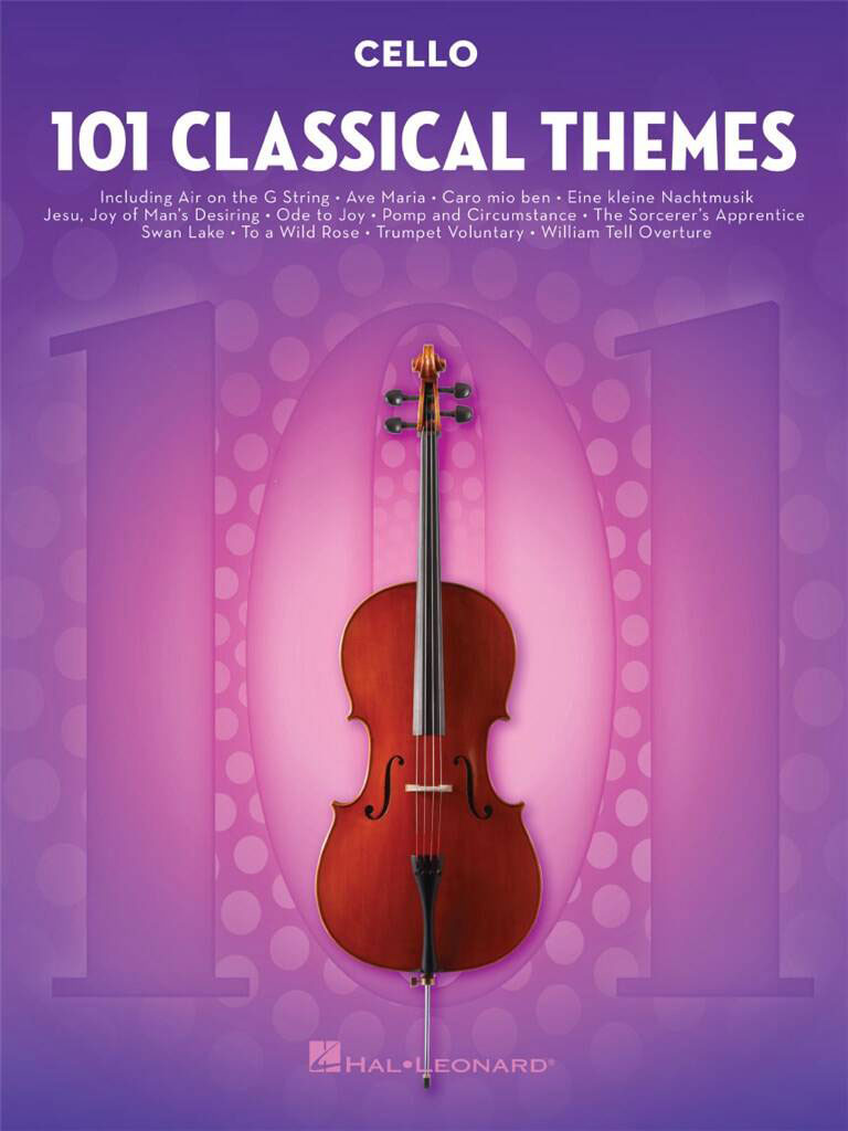 HAL LEONARD 101 CLASSICAL THEMES FOR CELLO