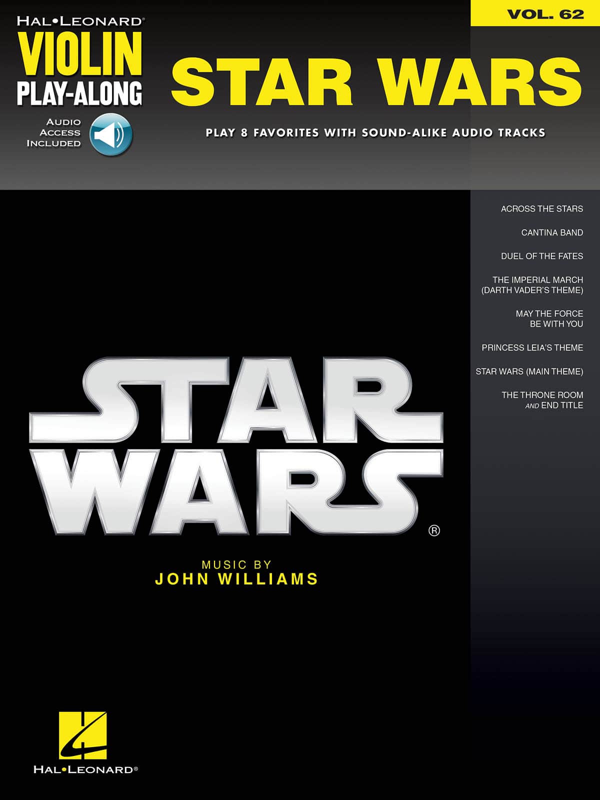 HAL LEONARD WILLIAMS JOHN - STAR WARS - HAL LEONARD VIOLIN PLAY ALONG - VIOLON