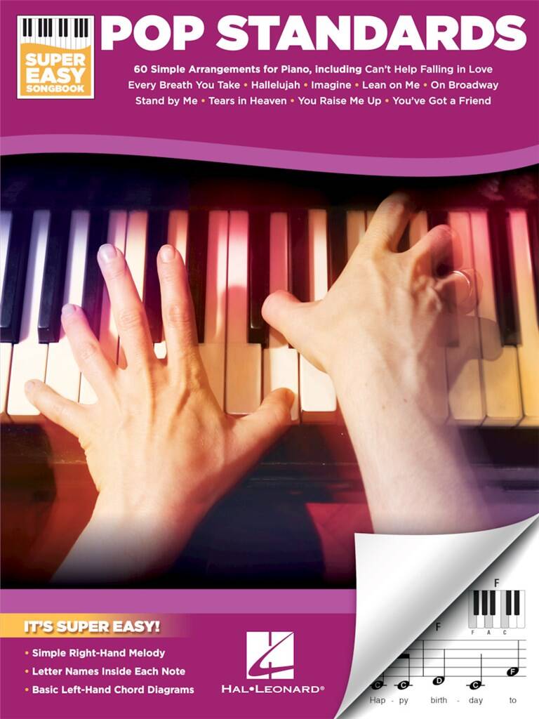 HAL LEONARD POP STANDARDS - SUPER EASY SONGBOOK 