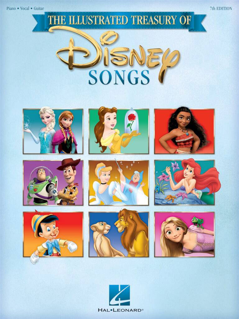 HAL LEONARD THE ILLUSTRATED TREASURY OF DISNEY SONGS - PVG