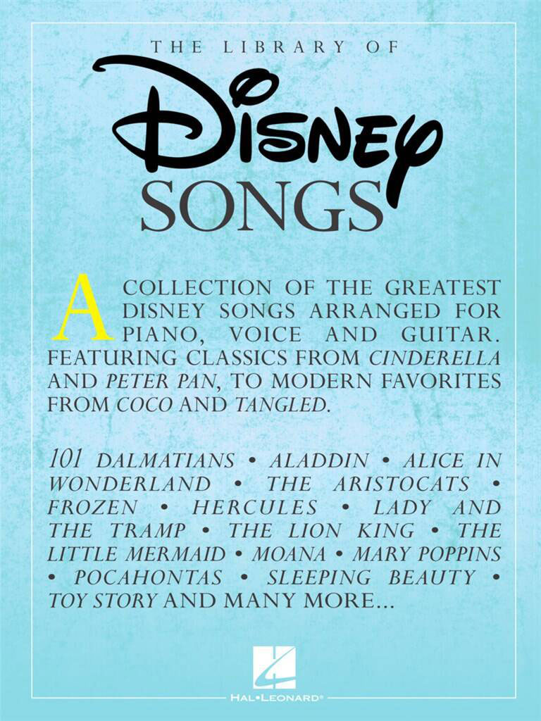 HAL LEONARD THE LIBRARY OF DISNEY SONGS - PVG
