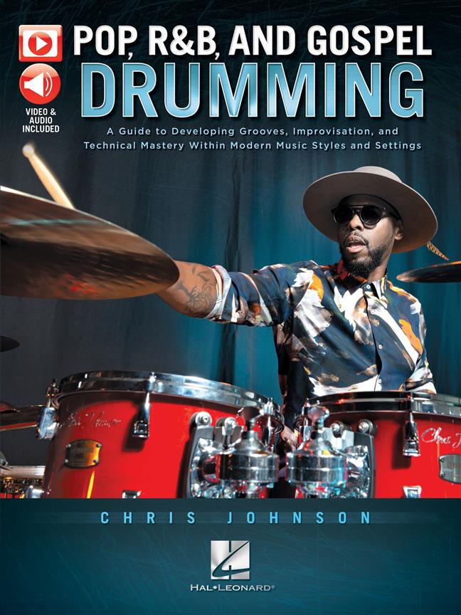 HAL LEONARD CHRIS JOHNSON - POP, R&B & GOSPAL DRUMMING