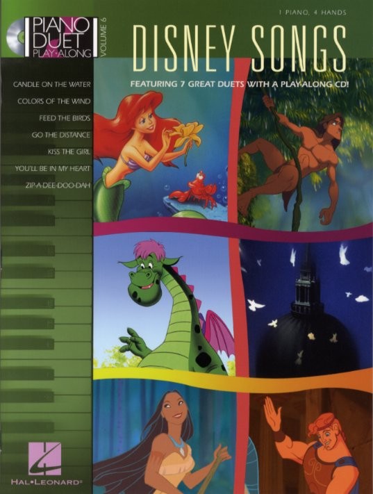 HAL LEONARD PIANO DUETS VOL.6 - DISNEY SONGS + CD