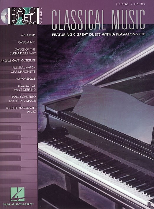 HAL LEONARD CLASSICAL MUSIC - VOL. 7 - PIANO DUET PLAY ALONG - PIANO DUET