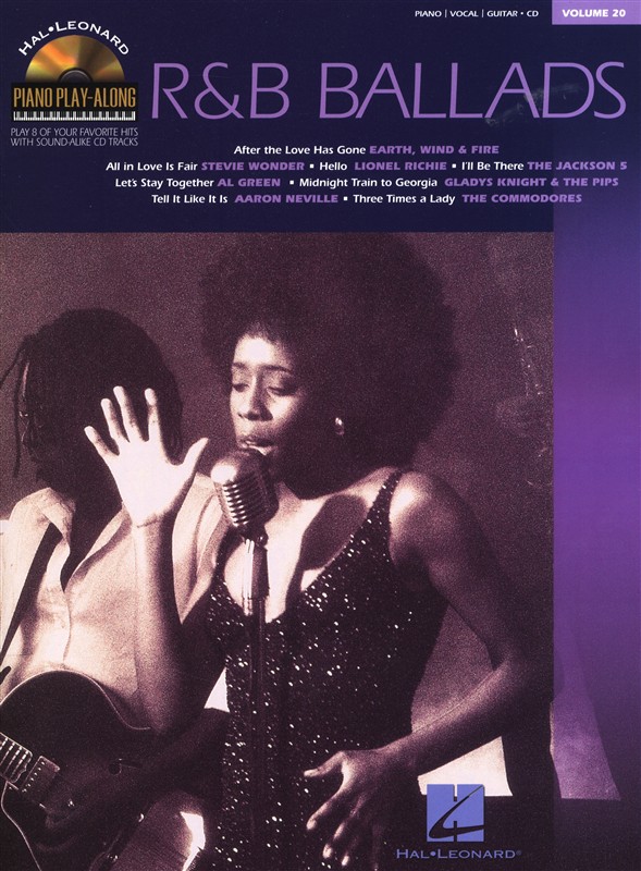 HAL LEONARD PIANO PLAY ALONG VOLUME 20 R&B BALLADS + CD - PVG